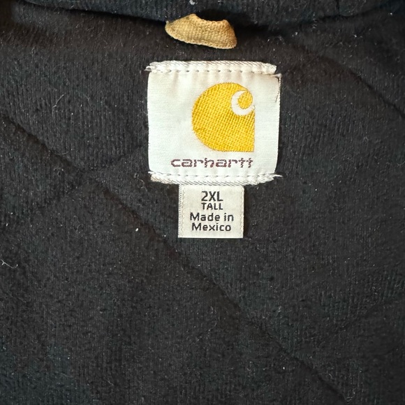 Carhartt Men’s Distressed Tan Jacket Workware Coat Men's Size 2XL Tall - Picture 10 of 14